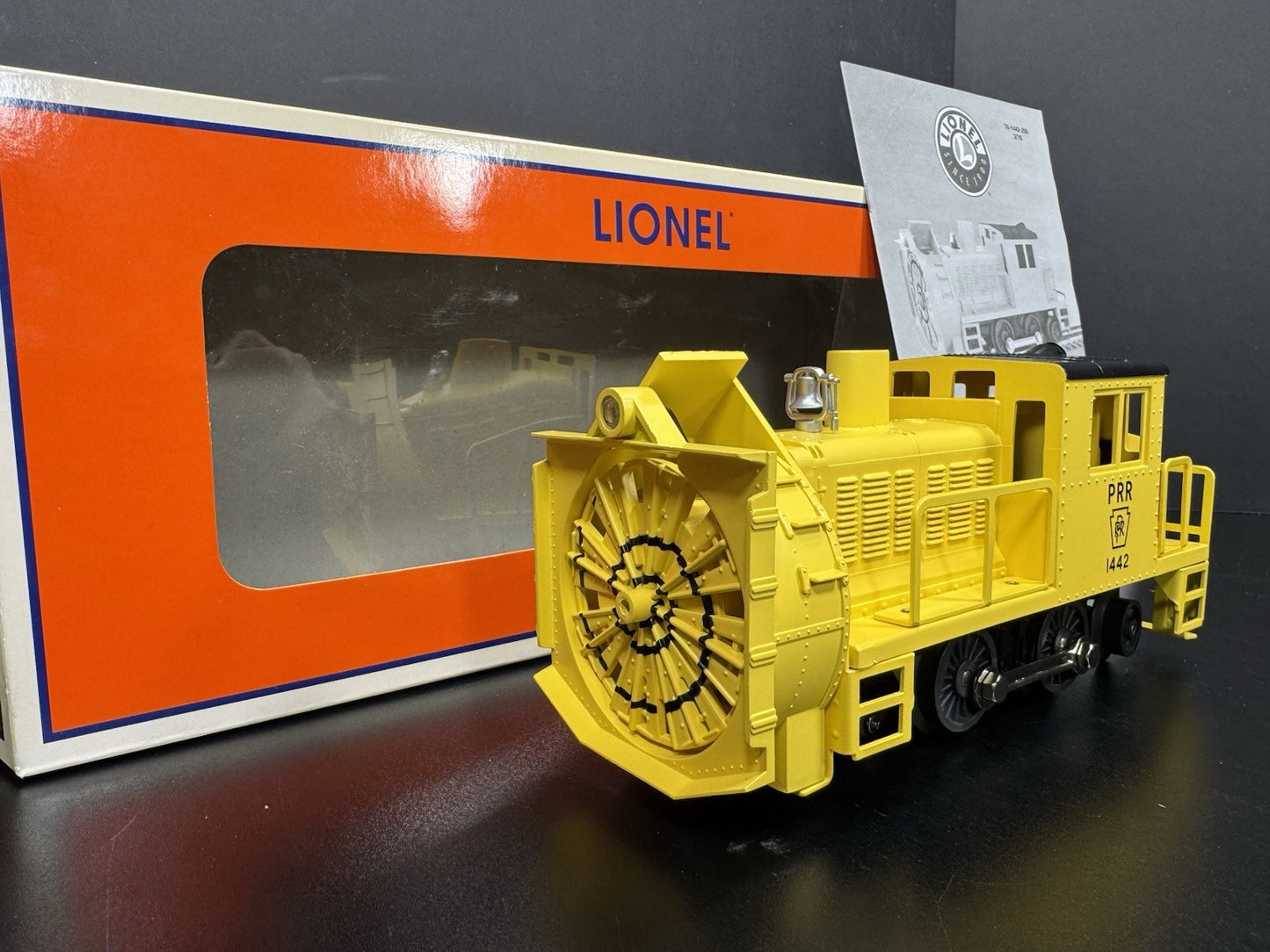 Lionel 6-81442 Pennsylvania PRR command control rotary snow plow #1442 NIB1