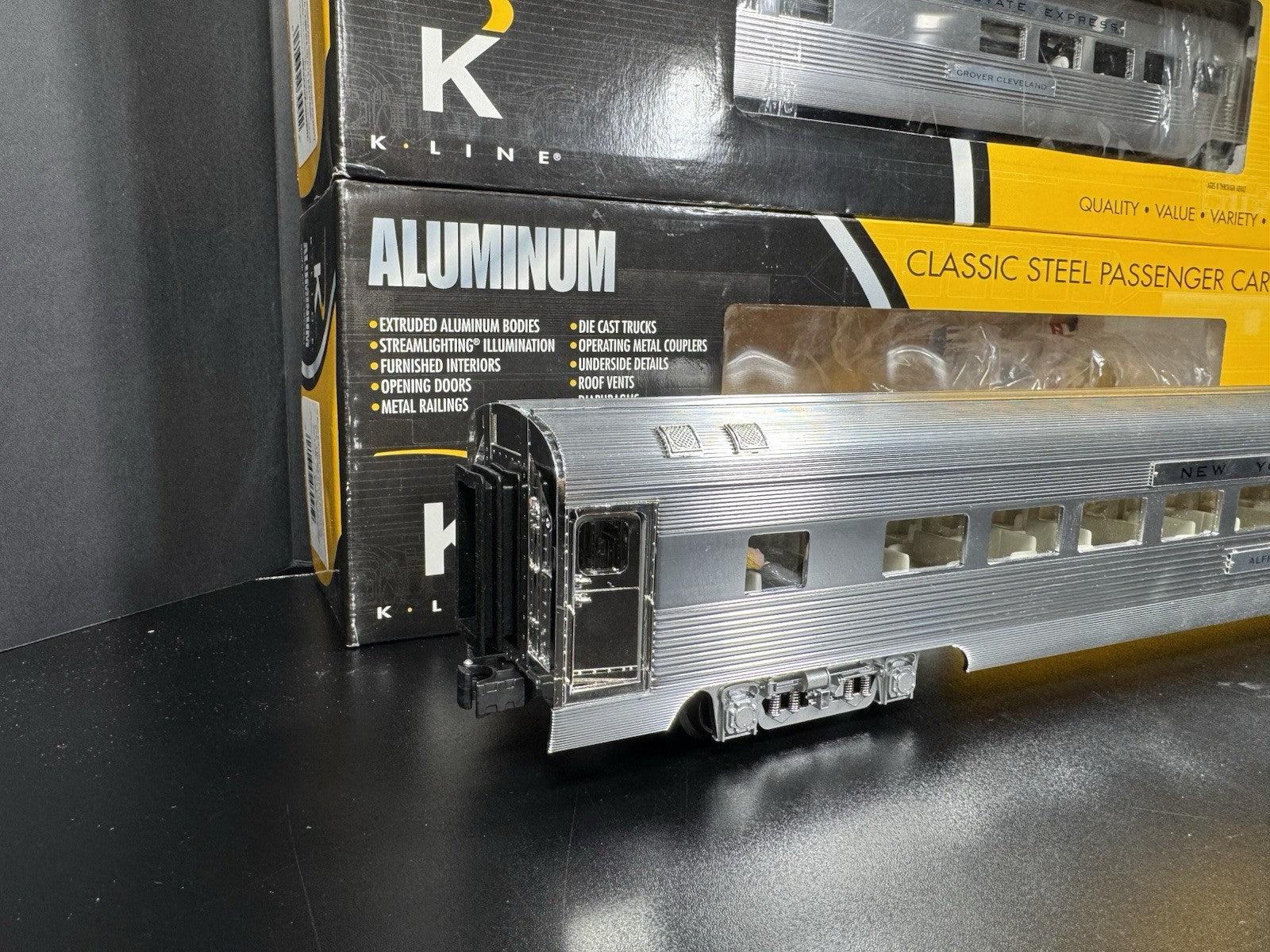 K-Line K-4670C New York Central NYC 21" aluminum passenger 3-car set LNIB6