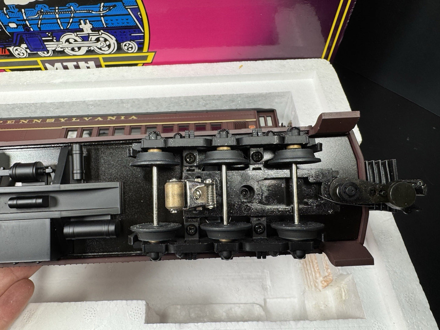 MTH 20-4125 Pennsylvania PRR 70' Madison combine / diner 2-car set LNIB5