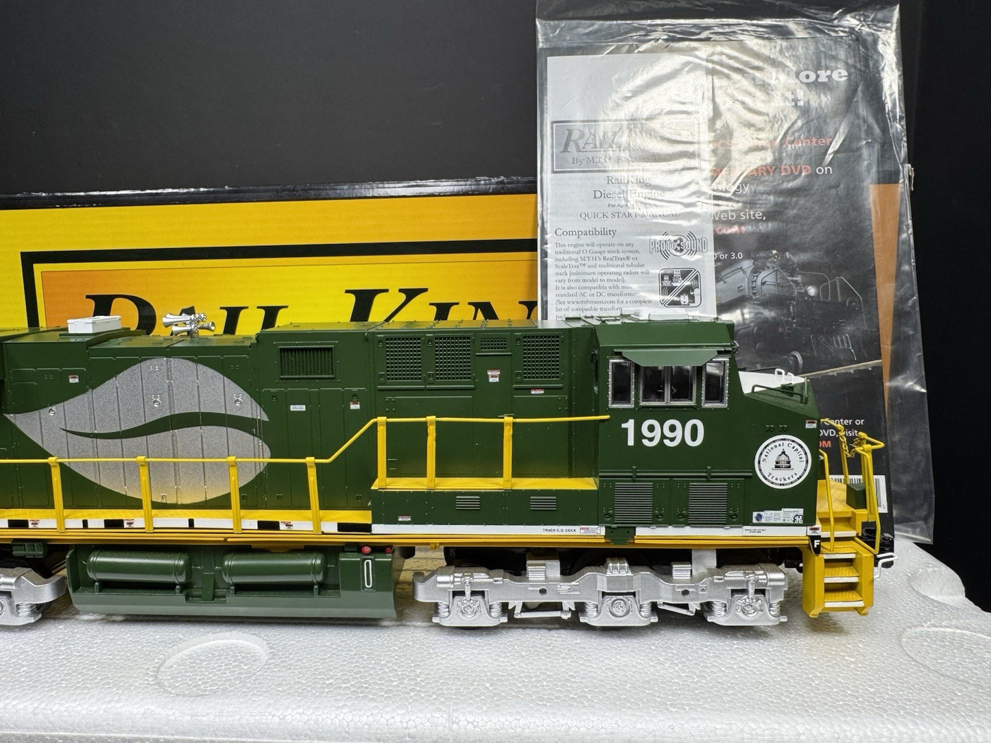 MTH RailKing 30-20480-1 National Capital Trackers ES44AC diesel engine PS3 NIB8