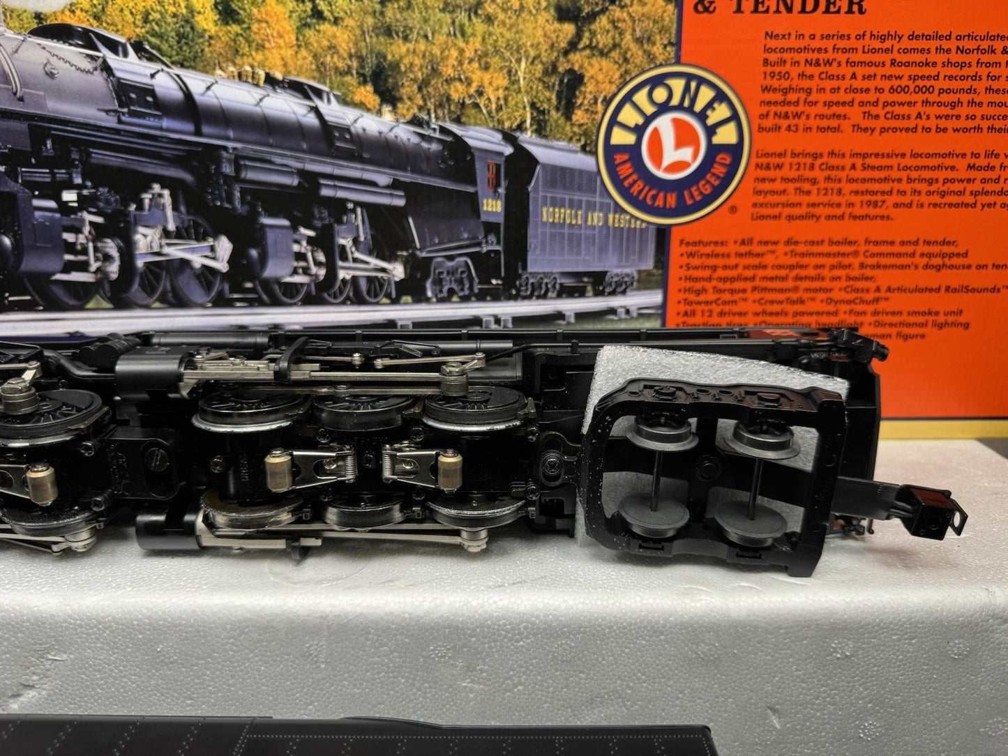 Lionel 6-28052 TMCC Norfolk & Western Class A 2-6-6-4 steam engine #1218 EX14