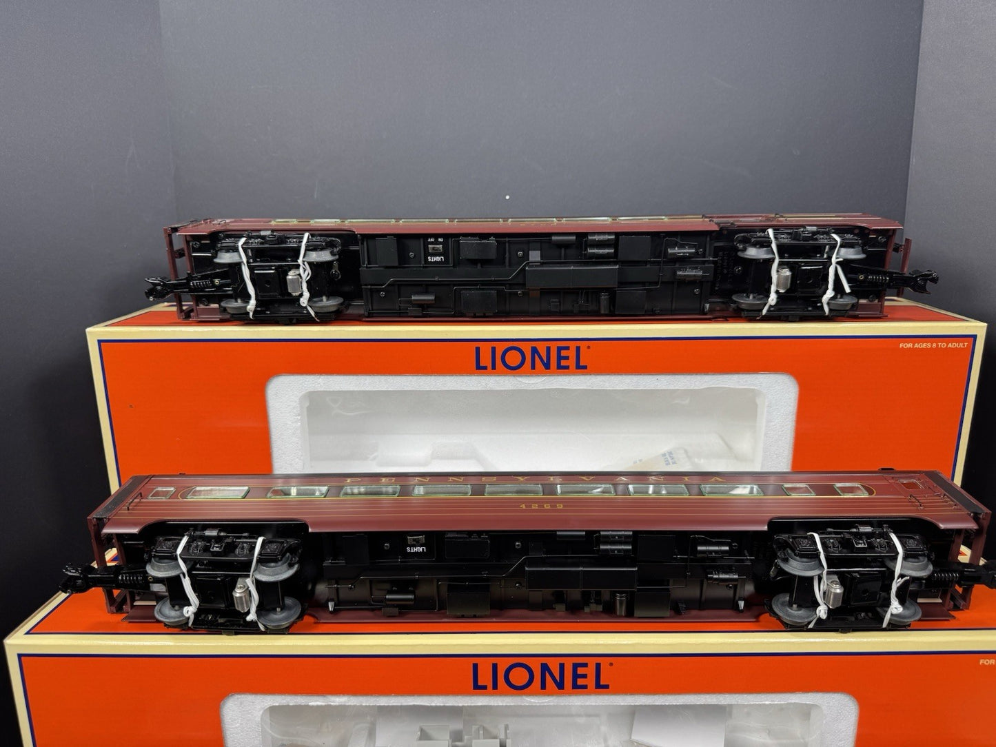 Lionel 6-29105 Pennsylvania PRR 18" aluminum passenger 4-car set LNIB7