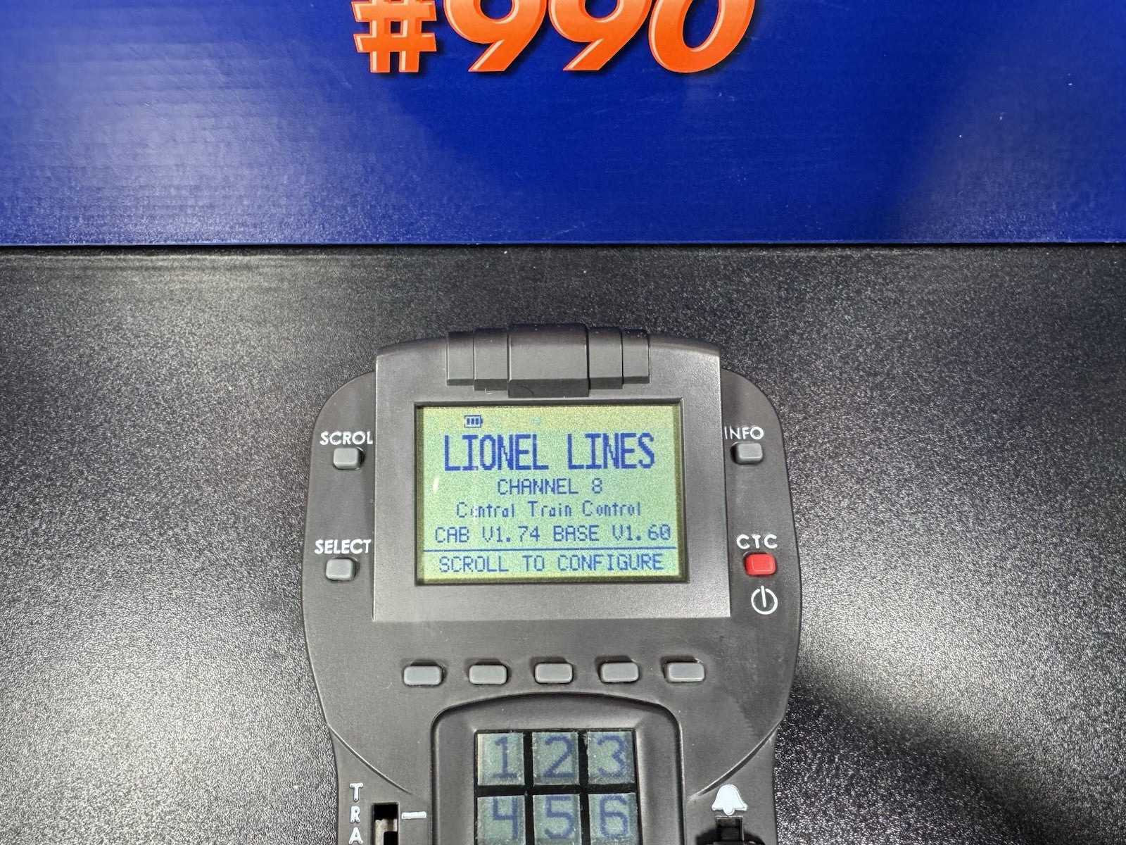 Lionel LEGACY 6-14295 #990 control system | upgraded software | LNIB2