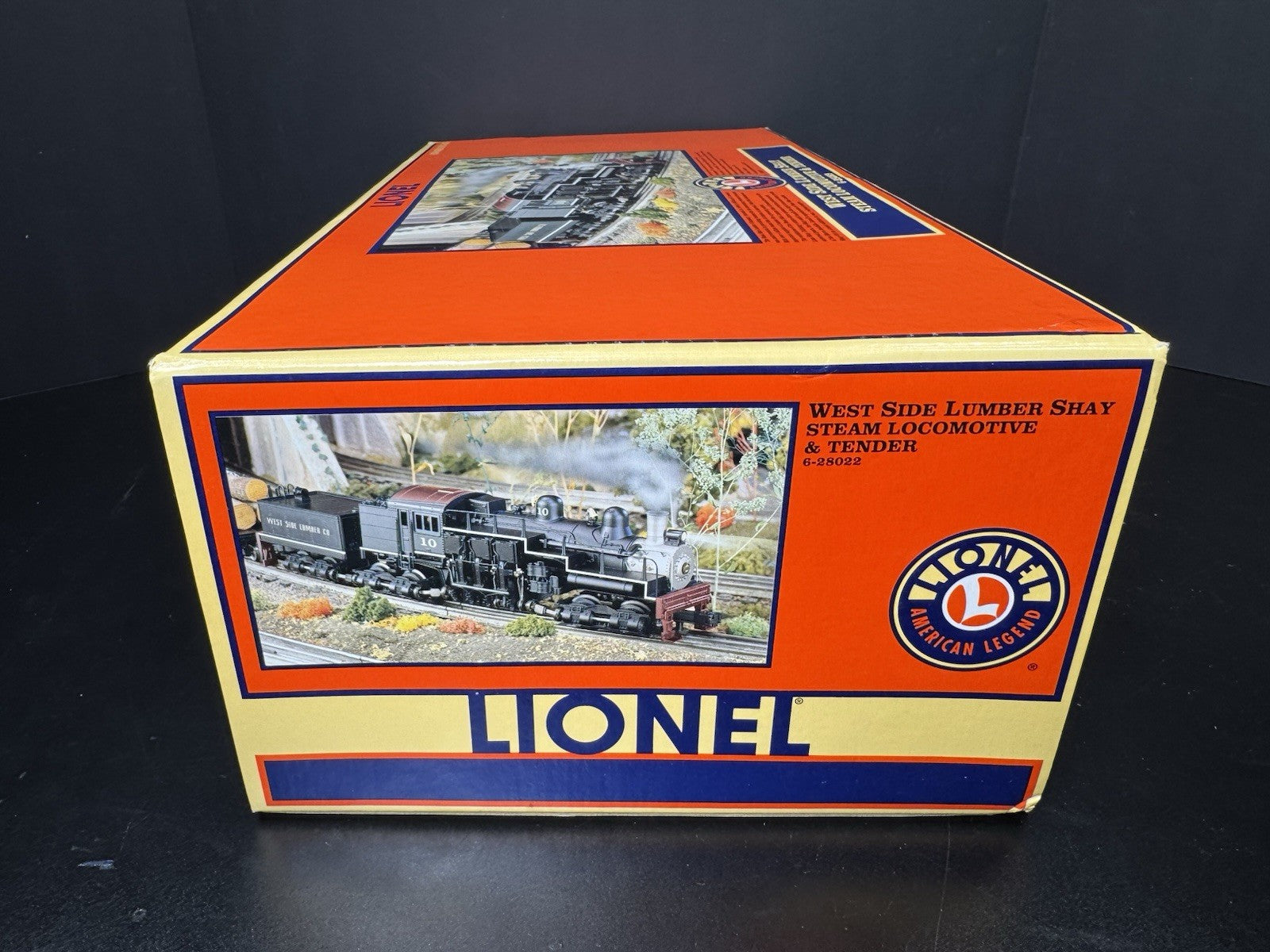 Lionel 6-28022 TMCC West Side Lumber three-truck Shay steam engine #10 LNIB13