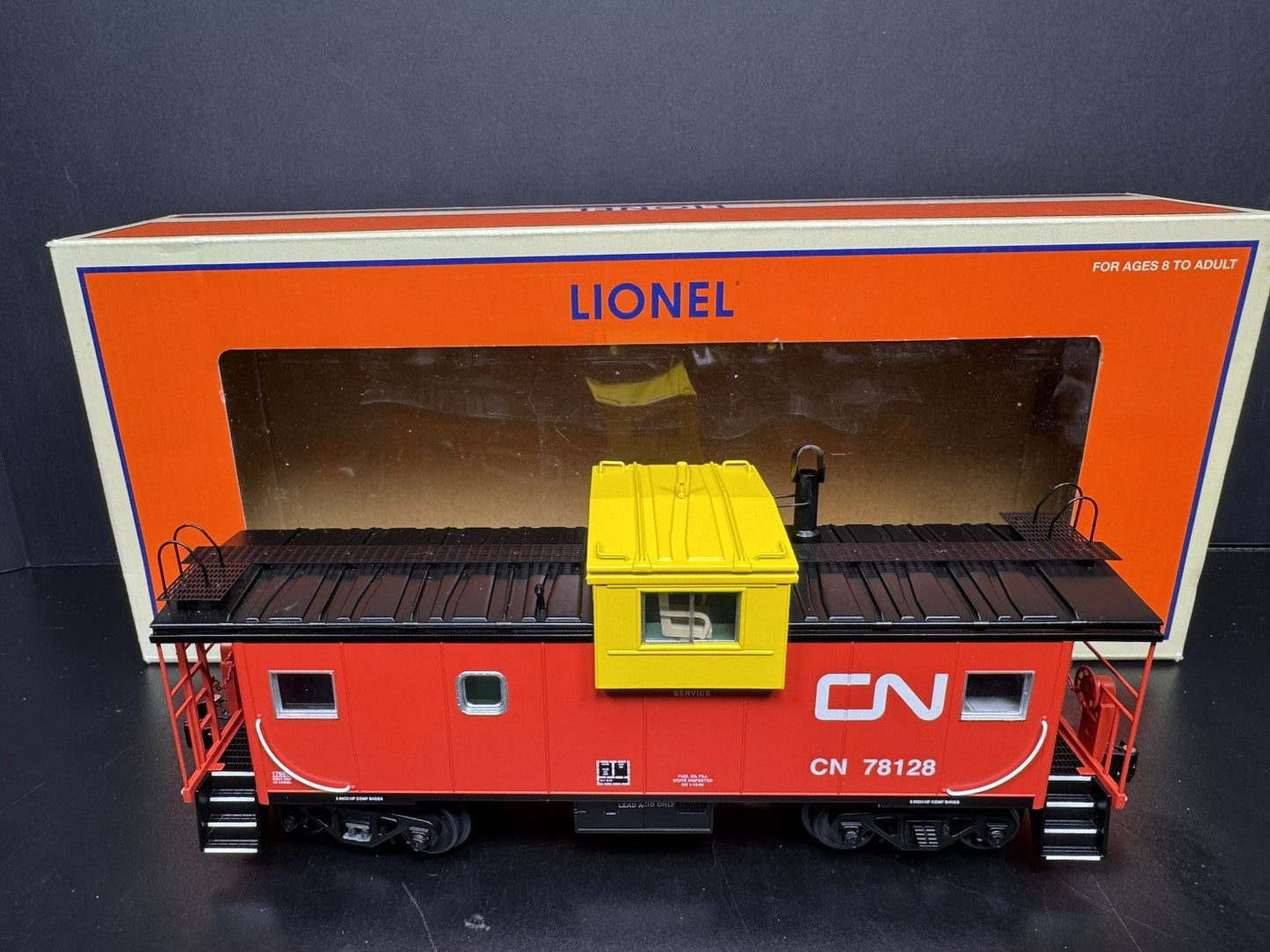 Lionel 6-17697 Canadian National CN extended vision smoking caboose #78128 LNIB6