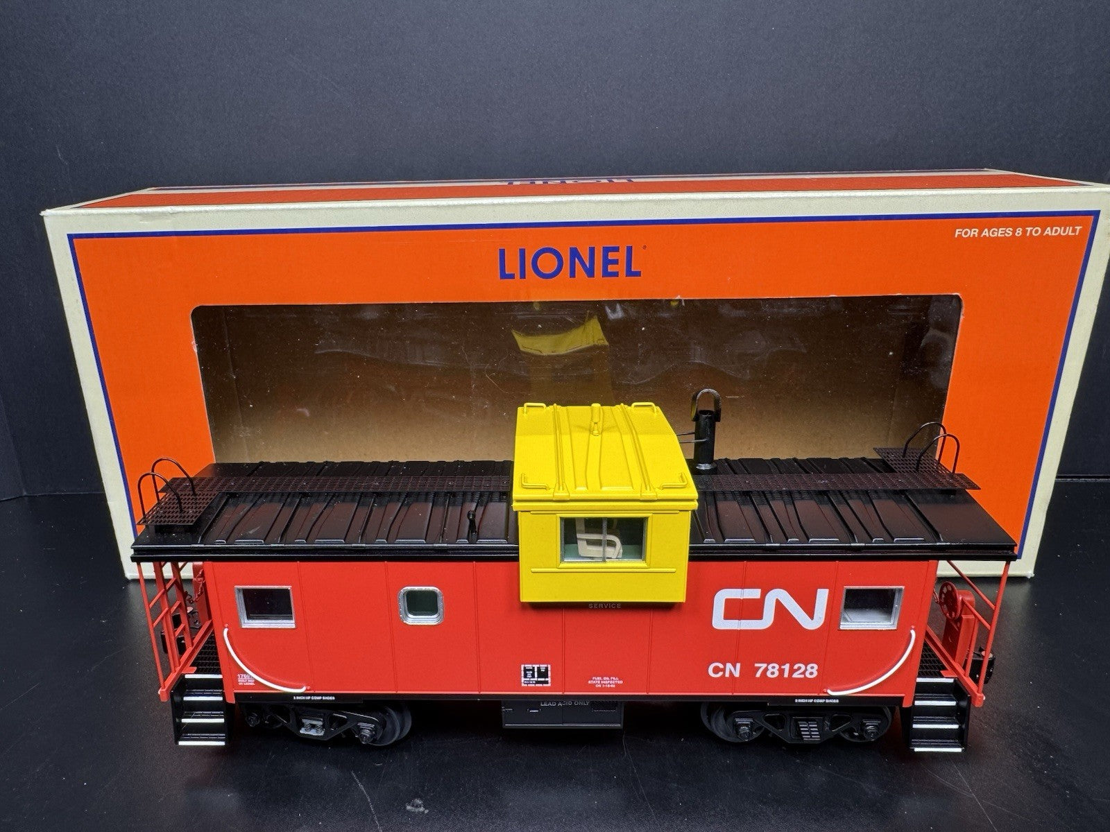 Lionel 6-17697 Canadian National CN extended vision smoking caboose #78128 LNIB6