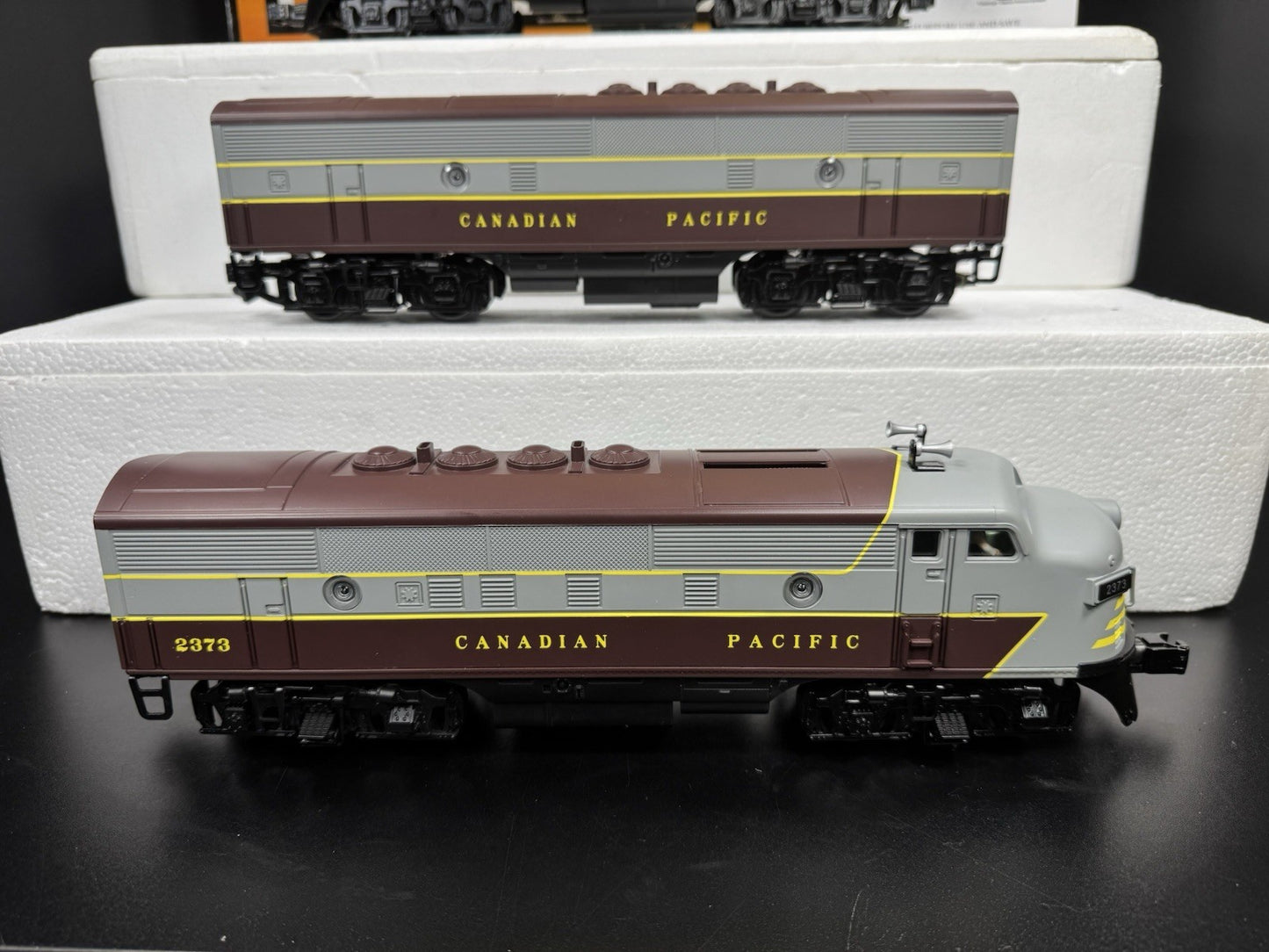 MTH RailKing 30-2628-1 Canadian Pacific F-3 diesel engine ABA set #2373 PS2 LNIB4