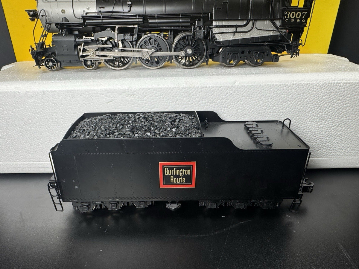 Sunset 3rd Rail 3-rail brass TMCC CB&Q S-4 Hudson steam engine #3007 LNIB5