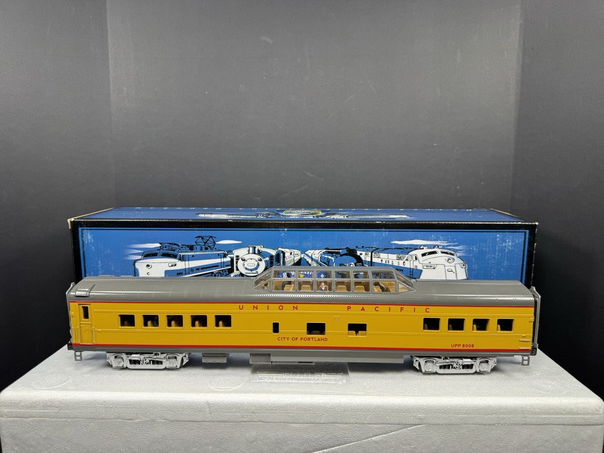MTH 20-67147 Union Pacific UP 70' City of Portland vista dome passenger car LNIB5