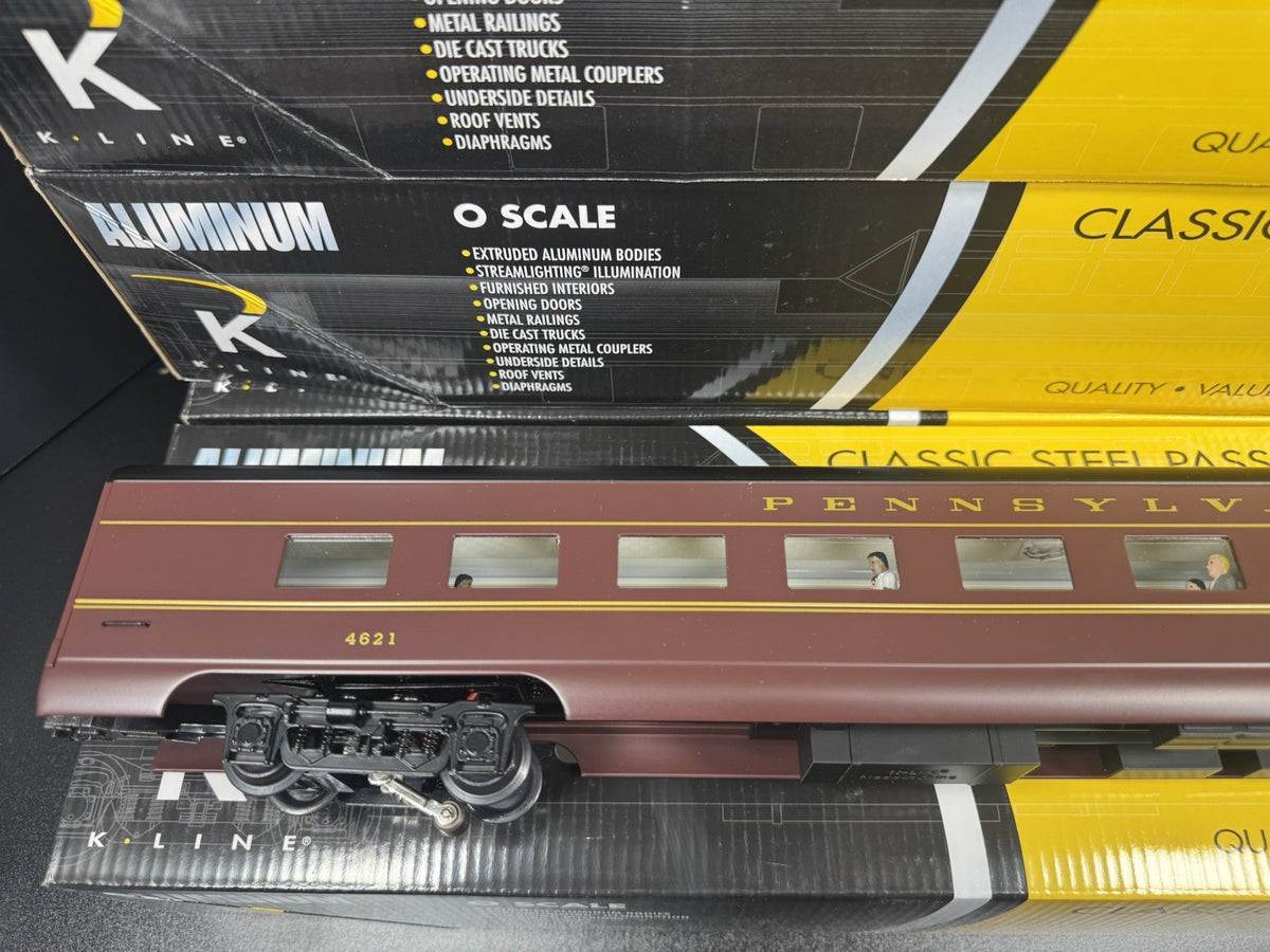 K-Line K-4680NN Pennsylvania Jeffersonian 21" aluminum passenger 4-car set LNIB2