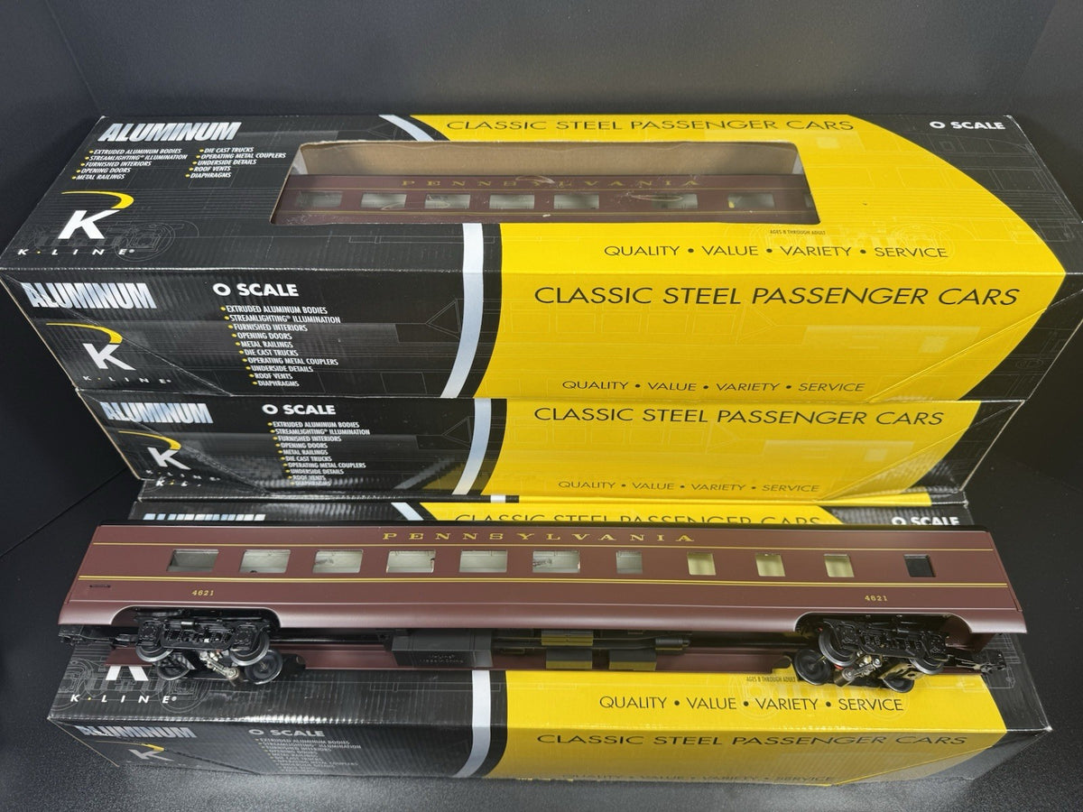 K-Line K-4680NN Pennsylvania Jeffersonian 21" aluminum passenger 4-car set LNIB1