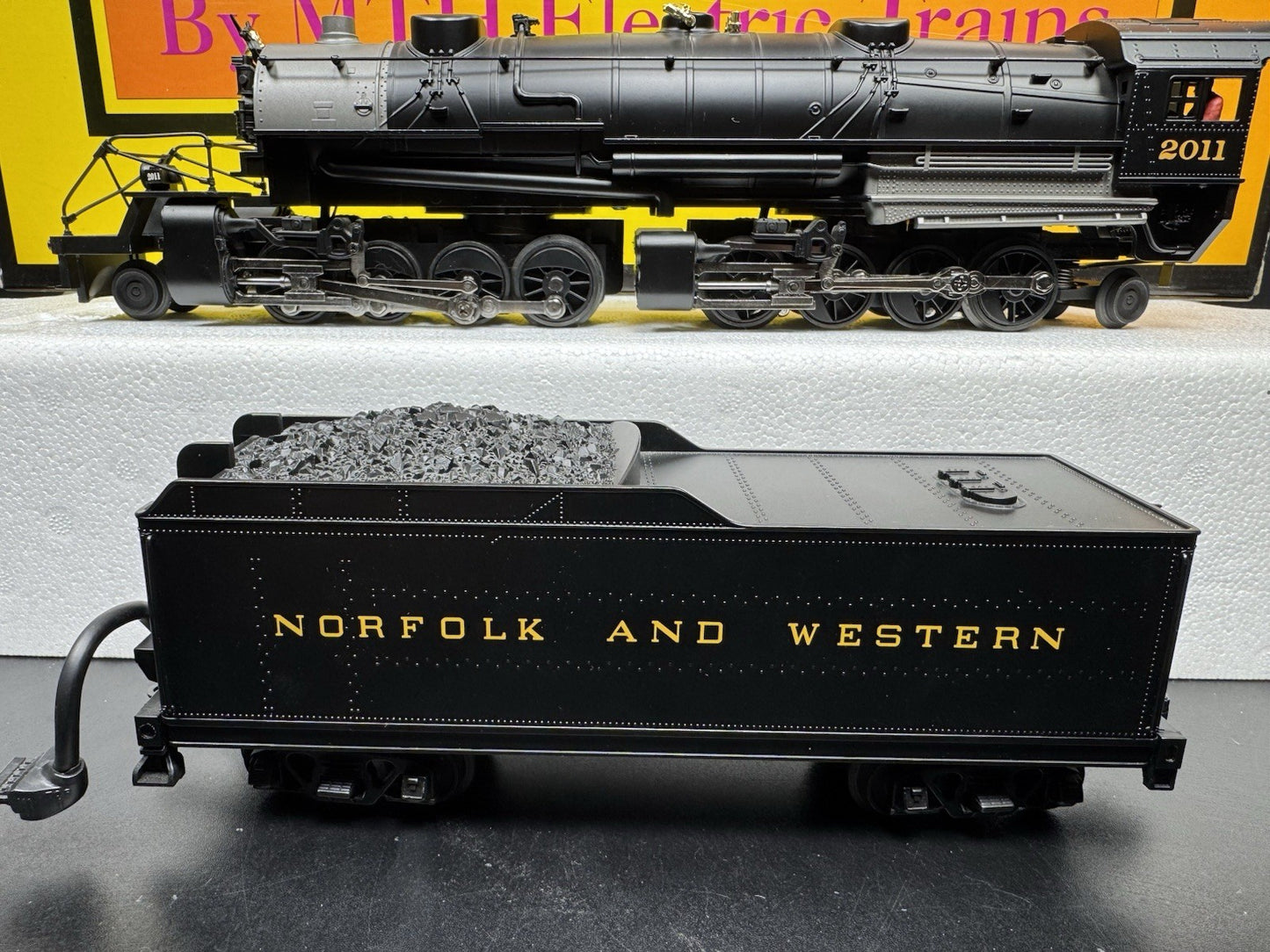 MTH RailKing 30-1307-1 Norfolk & Western 2-8-8-2 steam loco #2011 PS2 BCR LNIB5
