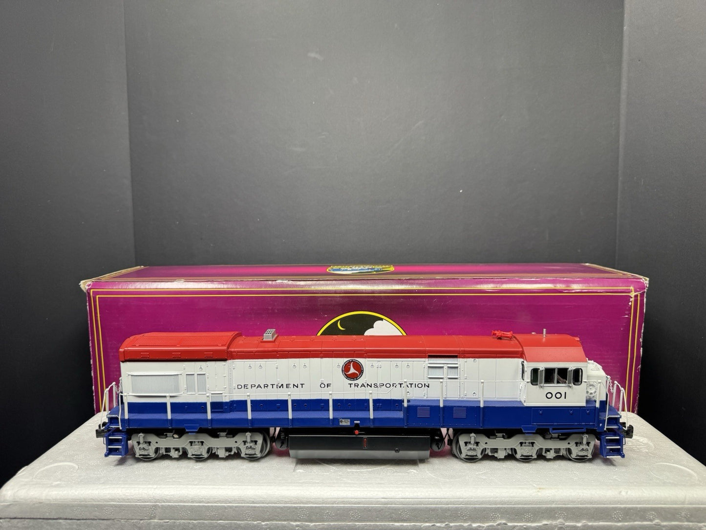 MTH 20-20925-1 U.S. Dept of Transportation U30C diesel engine #001 PS3 LNIB5
