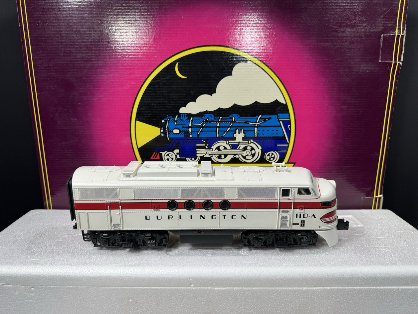 MTH 20-2443-1 Burlington FT diesel engine ABA set #110 PS2 BCR EX9